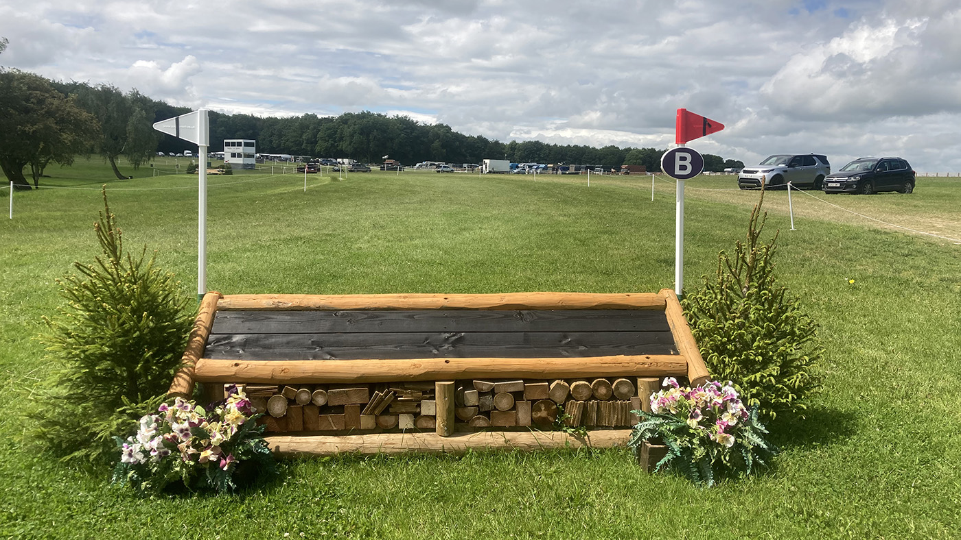 BE80 National Championships cross-country course: fence 18b alternative route