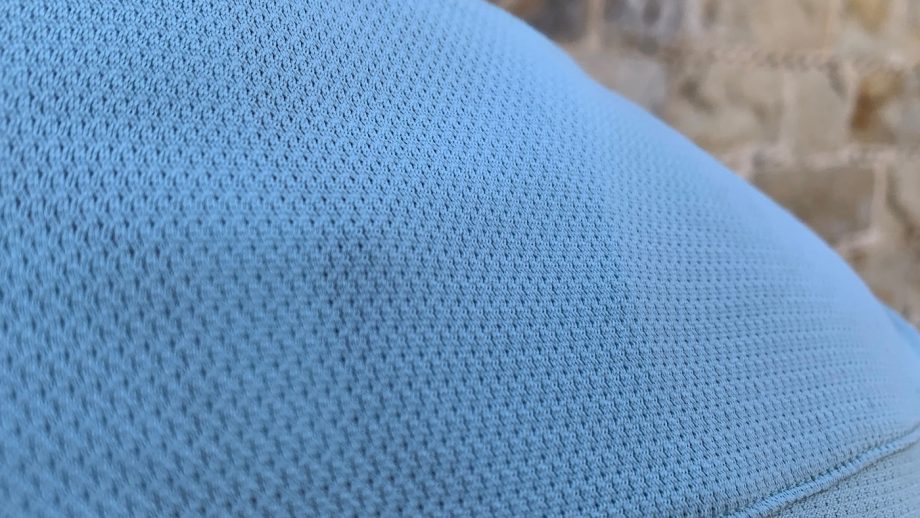 Fouganza 500 Women’s Polo Shirt material close up