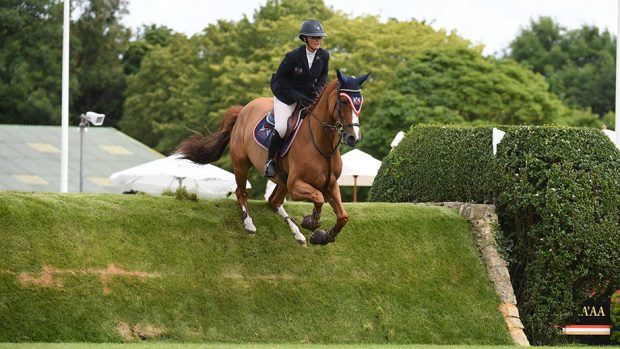 Ashley Boyce and Summerbridge Lulu in the Hickstead speed Derby