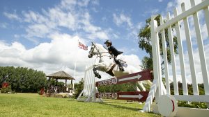 Darcy Breen pictured competing at the Hurst National Schools and Jumping Competition at Hickstead on 1 July