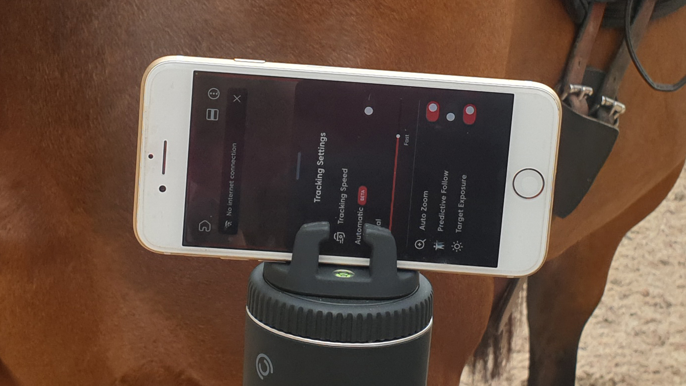 Close up showing the Pivo settings