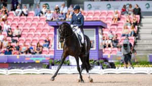 Adrienne Lyle and Salvino at the World Dressage Championships in 2022