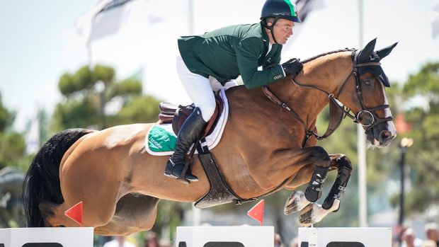 World Showjumping Championships: Cian O'Connor and C Vier 2, who are jumping at the World Showjumping Championships