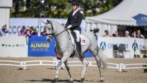 Denmark's Tobias Thorning Joergensen scores 86.5% to earn a World Para Dressage and grade III freestyle record in the World Para Dressage Championships results