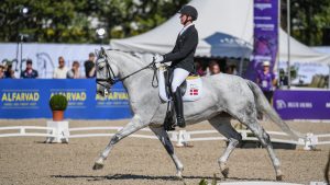 Tobias Thorning Joergensen riding Jolene Hill in the World Para Dressage Championships in Herning