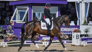 Natasha Baker competing at the World Para Dressage Championships