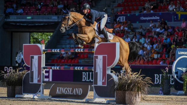 Harry Charles and Romeo 88, who are competing for Great Britain at the Paris 2024 Olympic showjumping