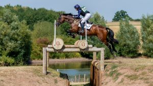 Piggy March rides Vanir Kamira to win the CCI4*-S at Hartpury.