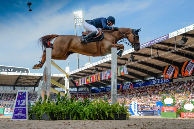Olympic showjumping individual medal Henrik von Eckermann and King Edward, pictured, are among the riders confirmed for the Swedish Olympic showjumping team at the 2024 Paris Games