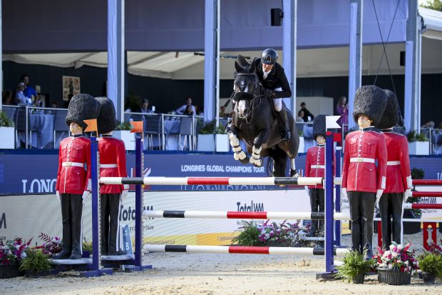 George Whitaker and Peanut winning at the London LGCT