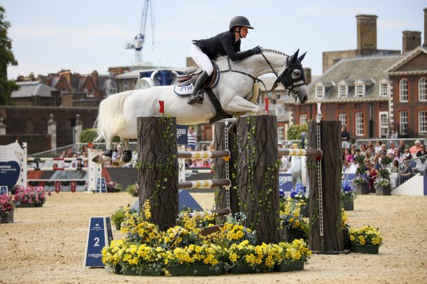 Nicole Lockhead Anderson and Chilli at the London LGCT