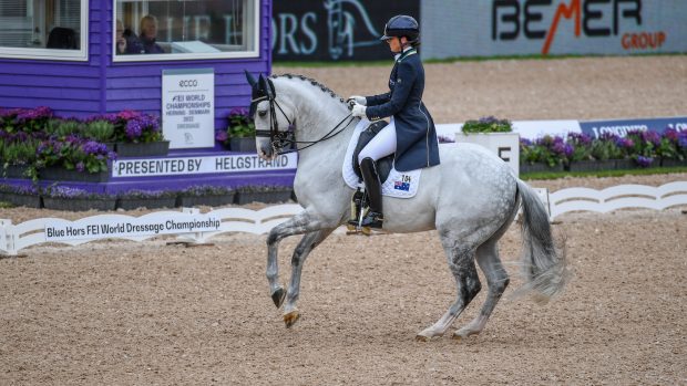 World Dressage Championships elimination: Lyndal Oatley and Eros