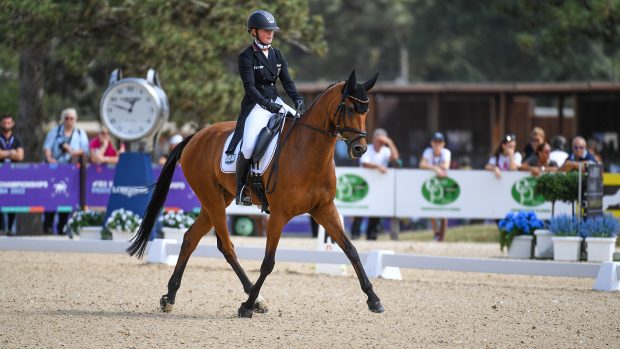 Alina Dibowski and Barbados 26 at the eventing World Championships