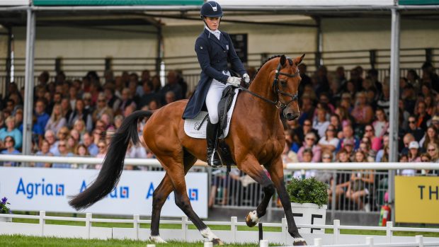Burghley Horse Trials dressage: Bubby Upton and Cola III