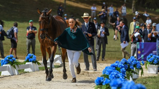 Eventing World Championships first trot-up: Daniela Moguel with Cecelia