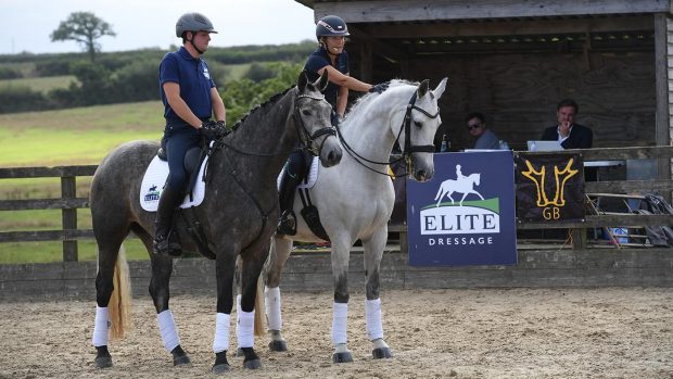 Holly and Dolly at the Elite Dressage Open day