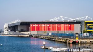 View of the ExCeL Centre, which hosts London International Horse Show