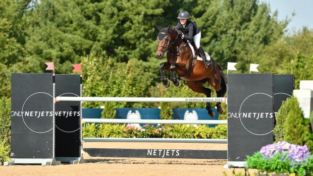 US-based British showjumper Grace Debney has scored her second career five-star win