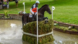 Jonelle Price and Classic Moet pictured at Burghley in 2022