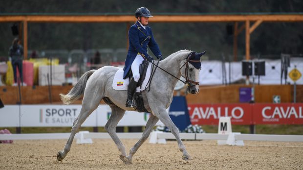 Nicolas Wettstein and Meyer's Happy at the World Eventing Championships in Pratoni
