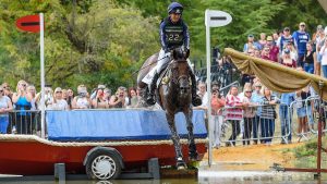 Piggy March riding Vanir Kamira at Land Rober Burghley Horse Trials 2022