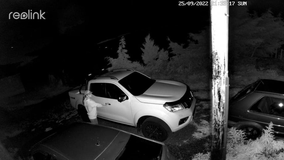 Image captured by Reolink Duo 2 Outdoor Security Camera at night