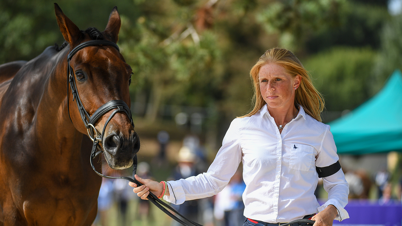 Eventing World Championships black armbands: Ros Canter and Lordships Graffalo
