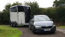 Skoda Octavia pulling trailer
