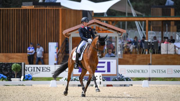 Tom McEwen and Toledo De Kerser in the World Eventing Championships dressage 2022
