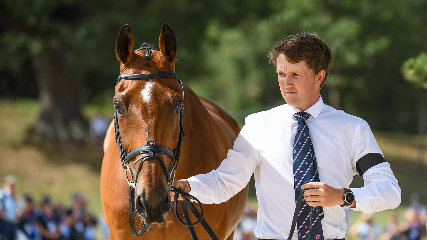Eventing World Championships black armbands: Tom McEwen and Toledo De Kerser