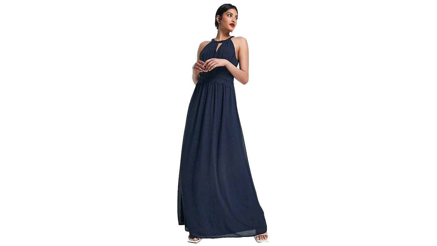 Vila Halterneck Maxi Dress