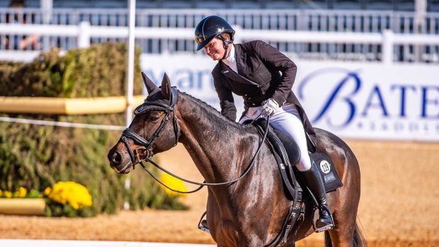 Hannah Sue Hollberg and Harbour Pilot at Maryland 5 Star 2022.