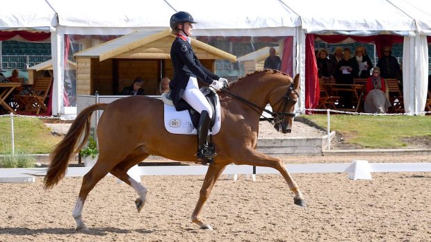Annabella Pidgley and Gio, pictured at the British Dressage National Championships in September.
