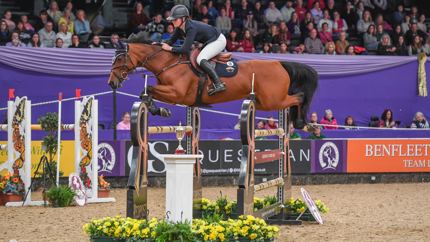 Jessica Burke in action at HOYS