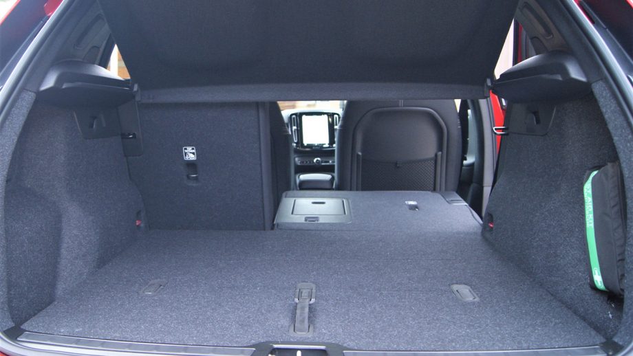 Volvo XC40 boot view with seats down