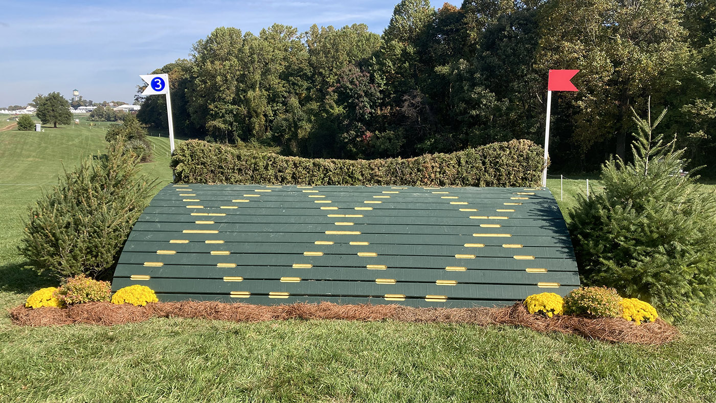 Maryland 5 Star cross-country course 2022: fence 3