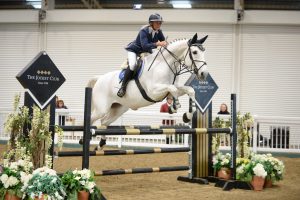 Kath James winning at the National Amateur and Veteran Championships at Aintree EC