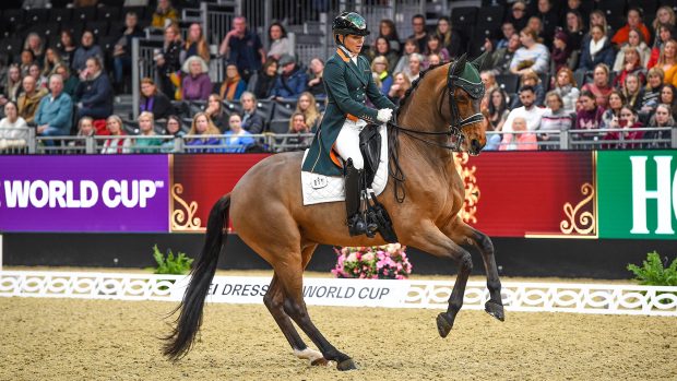 Dressage rider Abi Lyle and Giraldo at London Horse Show 2022