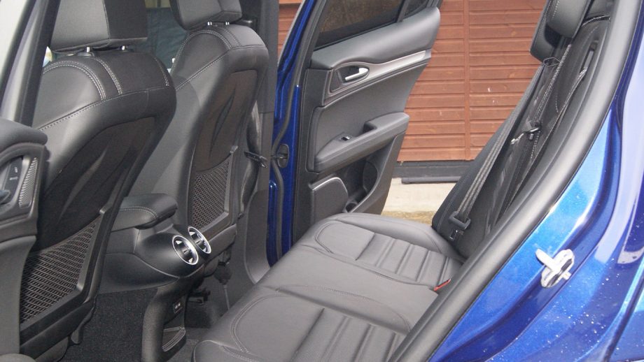Alfa Romeo Stelvio rear interior