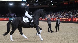 London Horse Show: Lottie Fry rides Nalegro in a demo