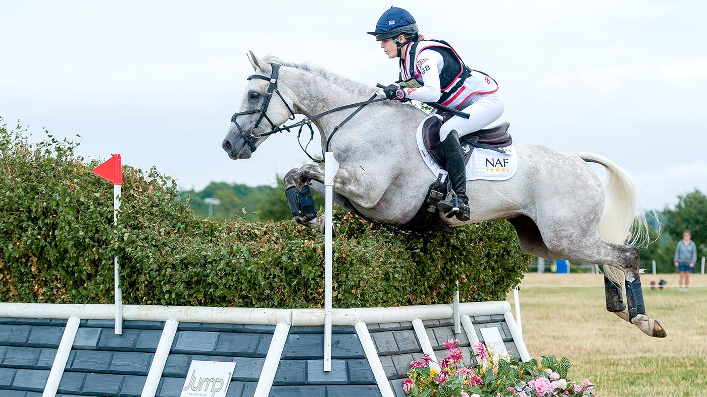Jaymee Savill: an 18-year-old rider with a grey who ‘loves to jump’