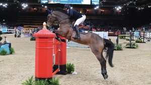 London International Horse Show: Harry Charles (GBR) riding Chavira during The Voltaire Design Under 25 British Championship in London.