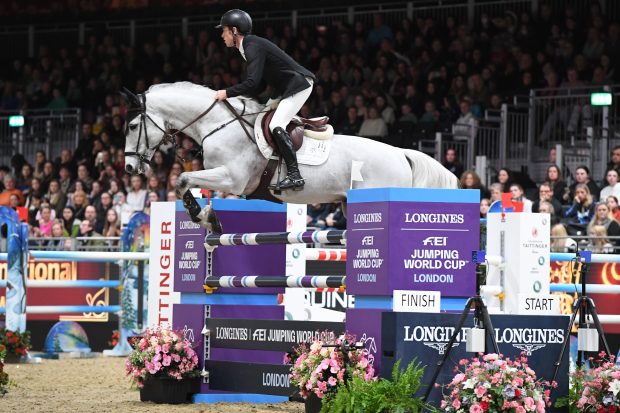 One to watch: Scott Brash with new ride Hello Valentino competing at the London International Horse Show