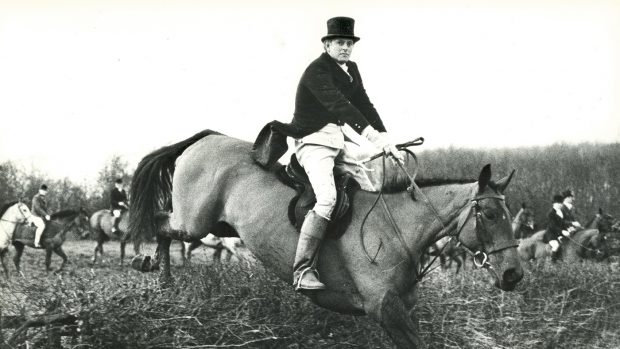 Horse & Hound Editor Michael Clayton following the Quorn