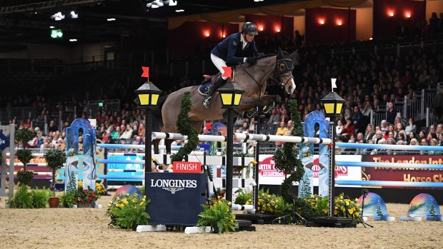 Trevor Breen and Jicarla T at the London International Horse Show 2022