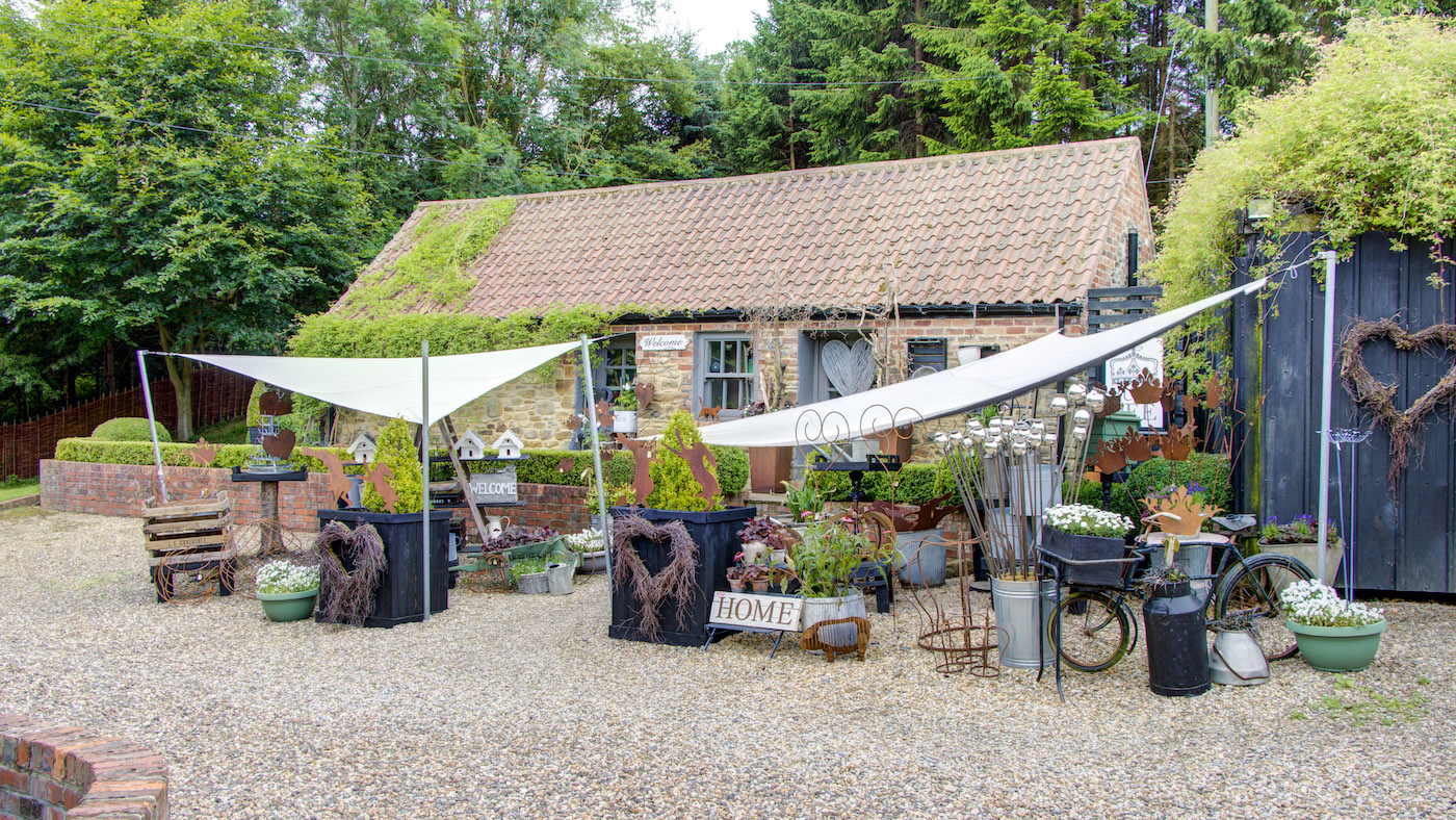 Annexe used as boutique at Bleach Green Farm