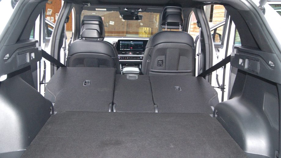 Kia Sportage back seats down