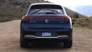 Mercedes EQS SUV from rear