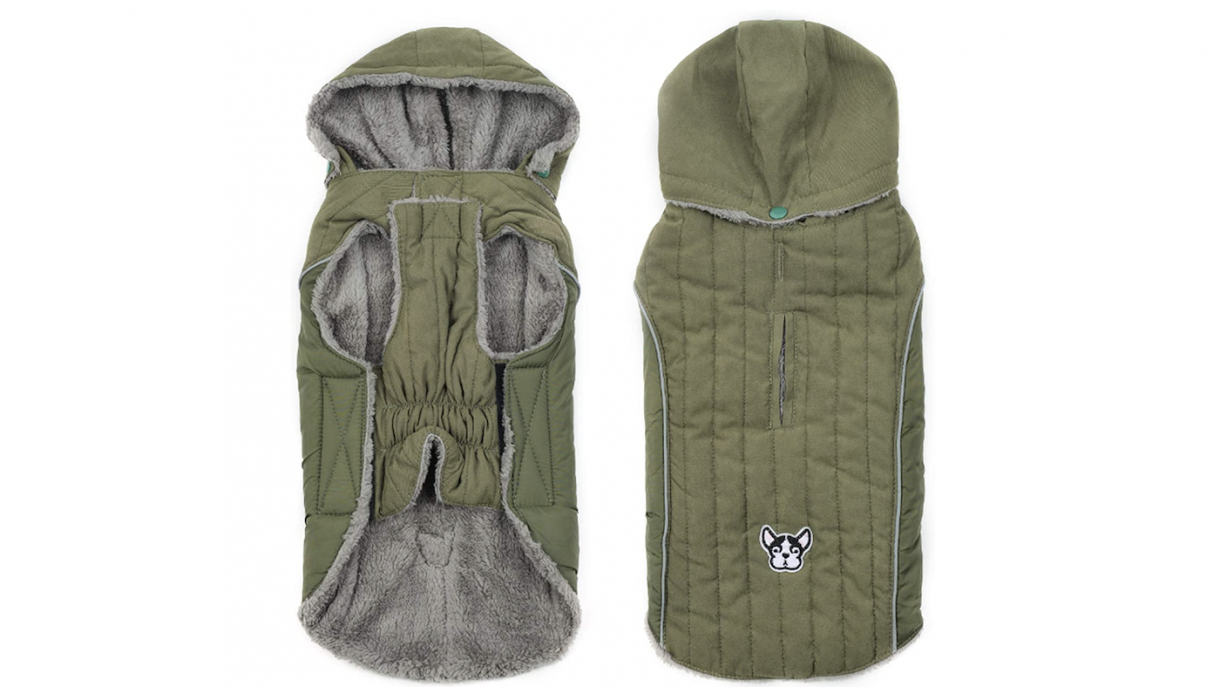 Dog coats with harness hole keep walking your dog safely in all weathers