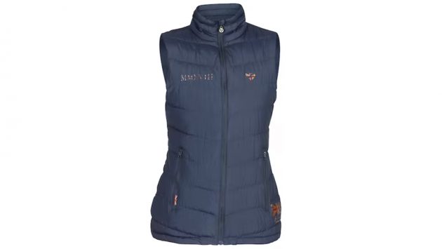 Gilet Femme Shires Equestrian The Clifton, Jaune, Laine/satin, Taille 8